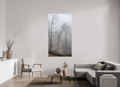 100 x 182,4 cm, Aluminum Dibond Fogbound Forest – Silence Between the Trees