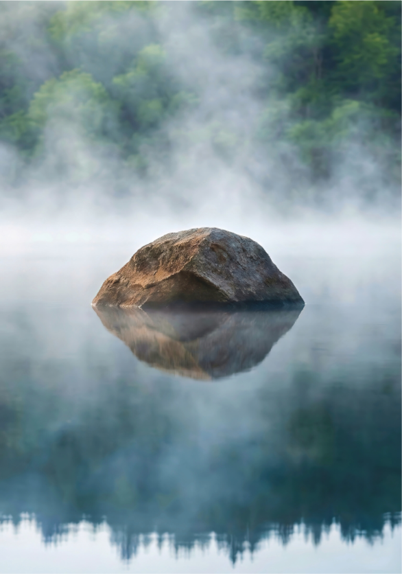 Main image Stone in the Mist – Still Waters, Quiet Strength