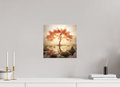 30 x 30 cm, Canvas Stillness Tree – Light Over Quiet Waters