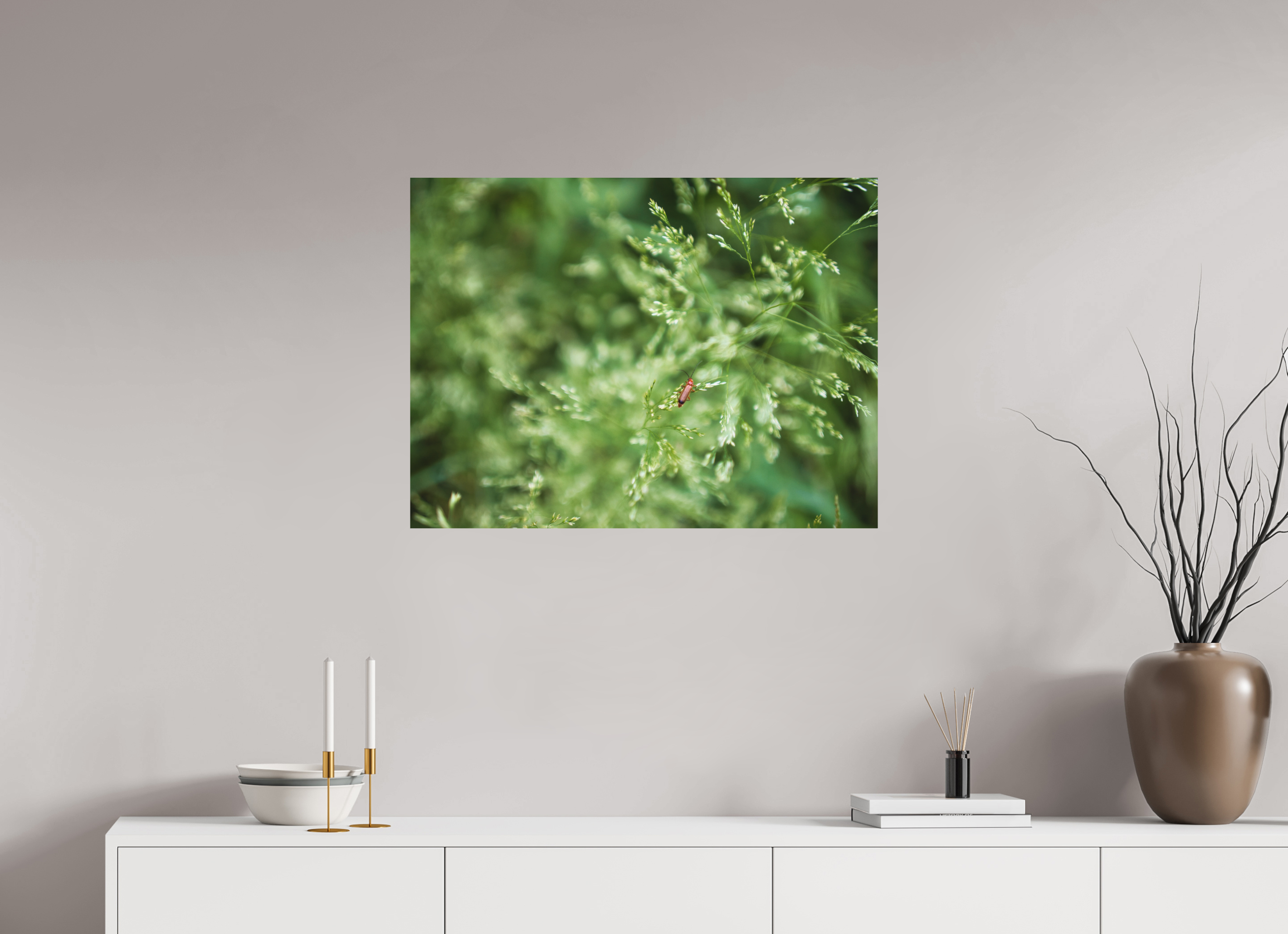 80 x 60 cm, Aluminum Dibond Grassland Guardian – A Moment in Stillness