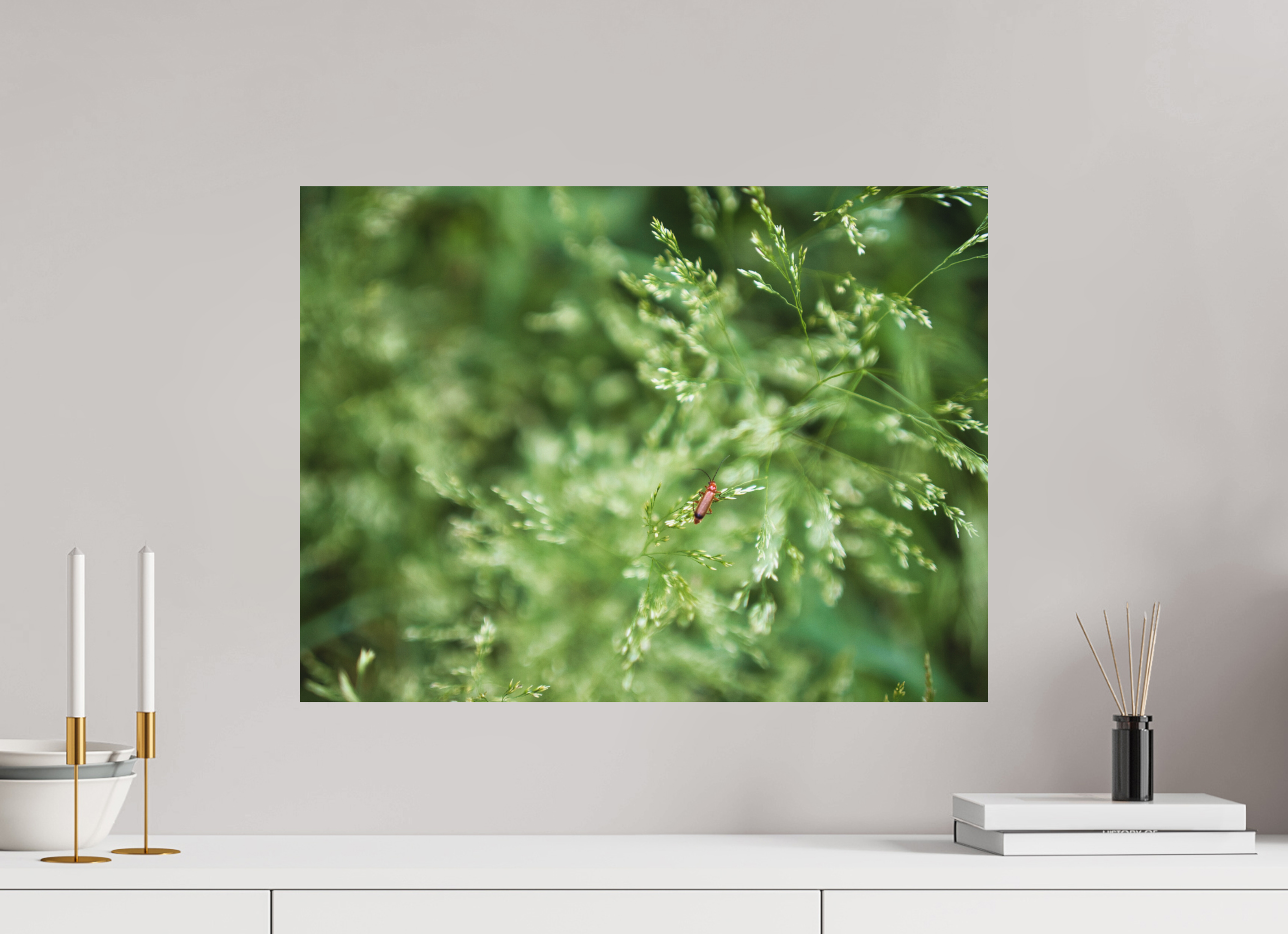 60 x 45 cm, Aluminum Dibond Grassland Guardian – A Moment in Stillness