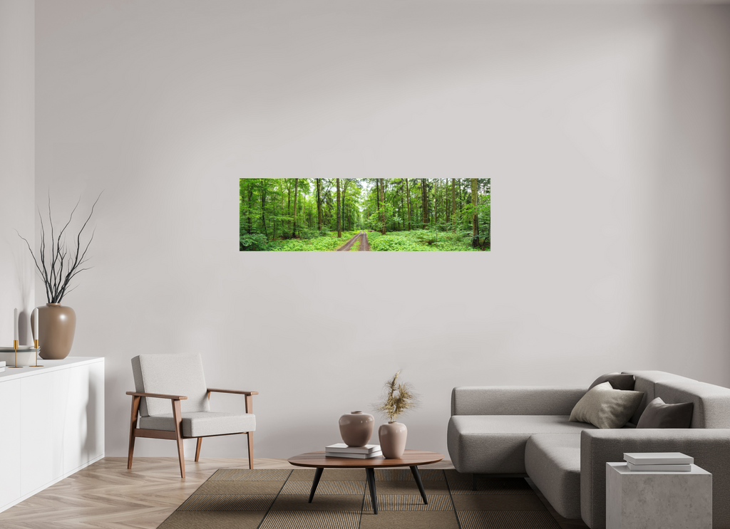 175 x 50 cm, Canvas Forest Path – Silent Morning Walk