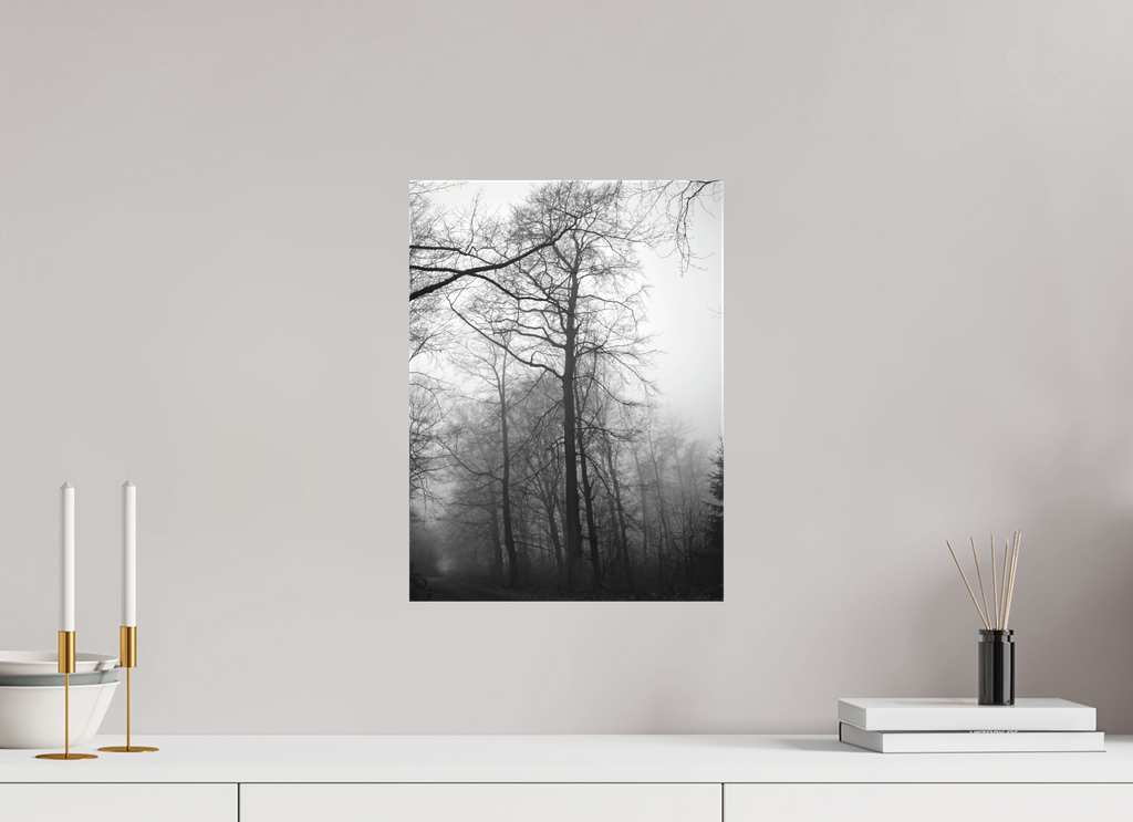 30 x 40,6 cm, Canvas Fog Lines – A Path Through Quiet Woods