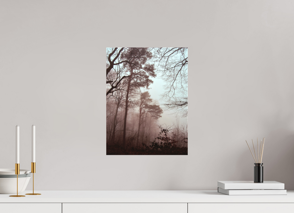 30 x 40 cm, Canvas Misty Forest – Atmospheric Nature Photography Wall Art
