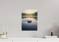 30 x 41,1 cm, Aluminum Dibond Lily Dawn – Stillness Over Quiet Waters