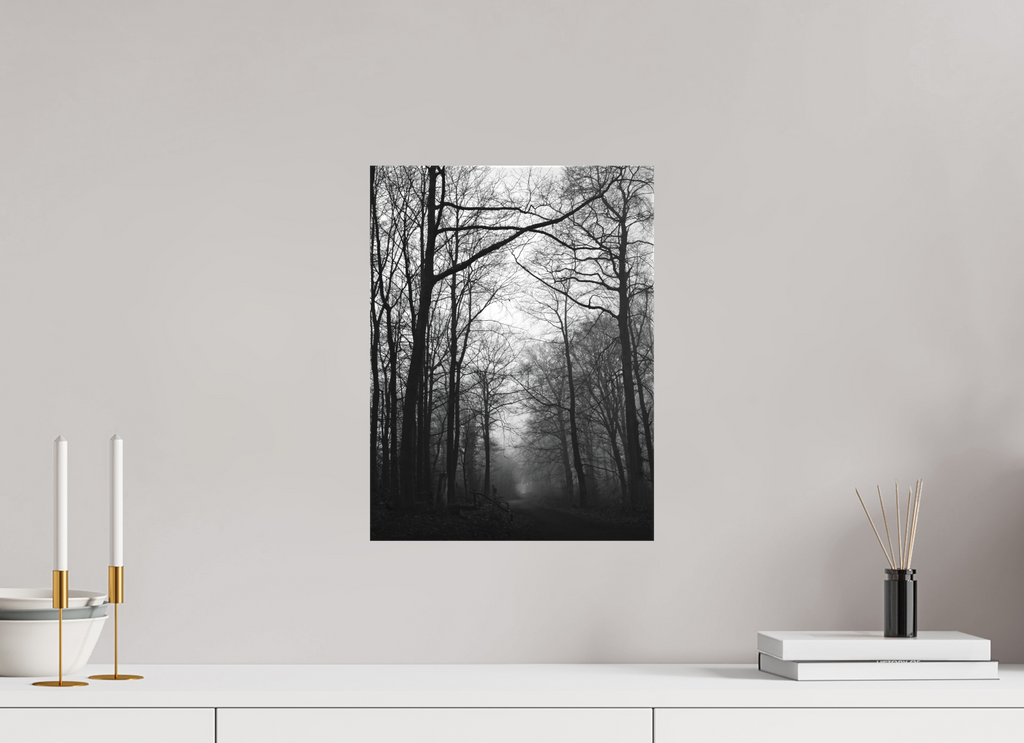 30 x 40 cm, Canvas Into the Fog – A Path Through Silence