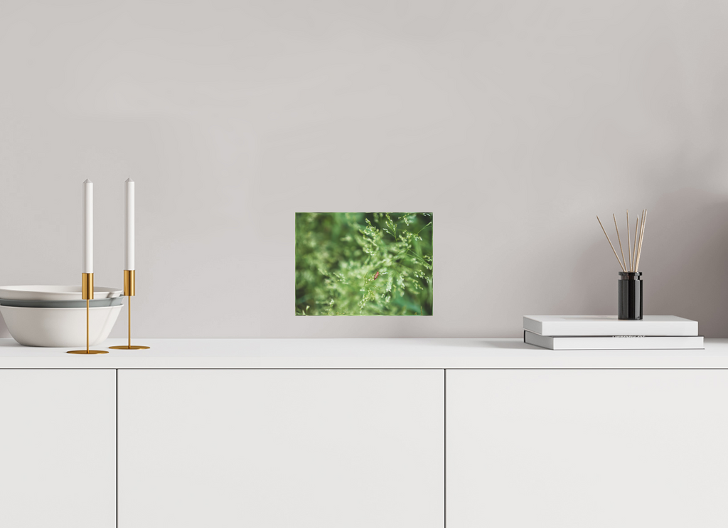 20 x 15 cm, Fine Art Acrylic Block Quiet Moment in Green