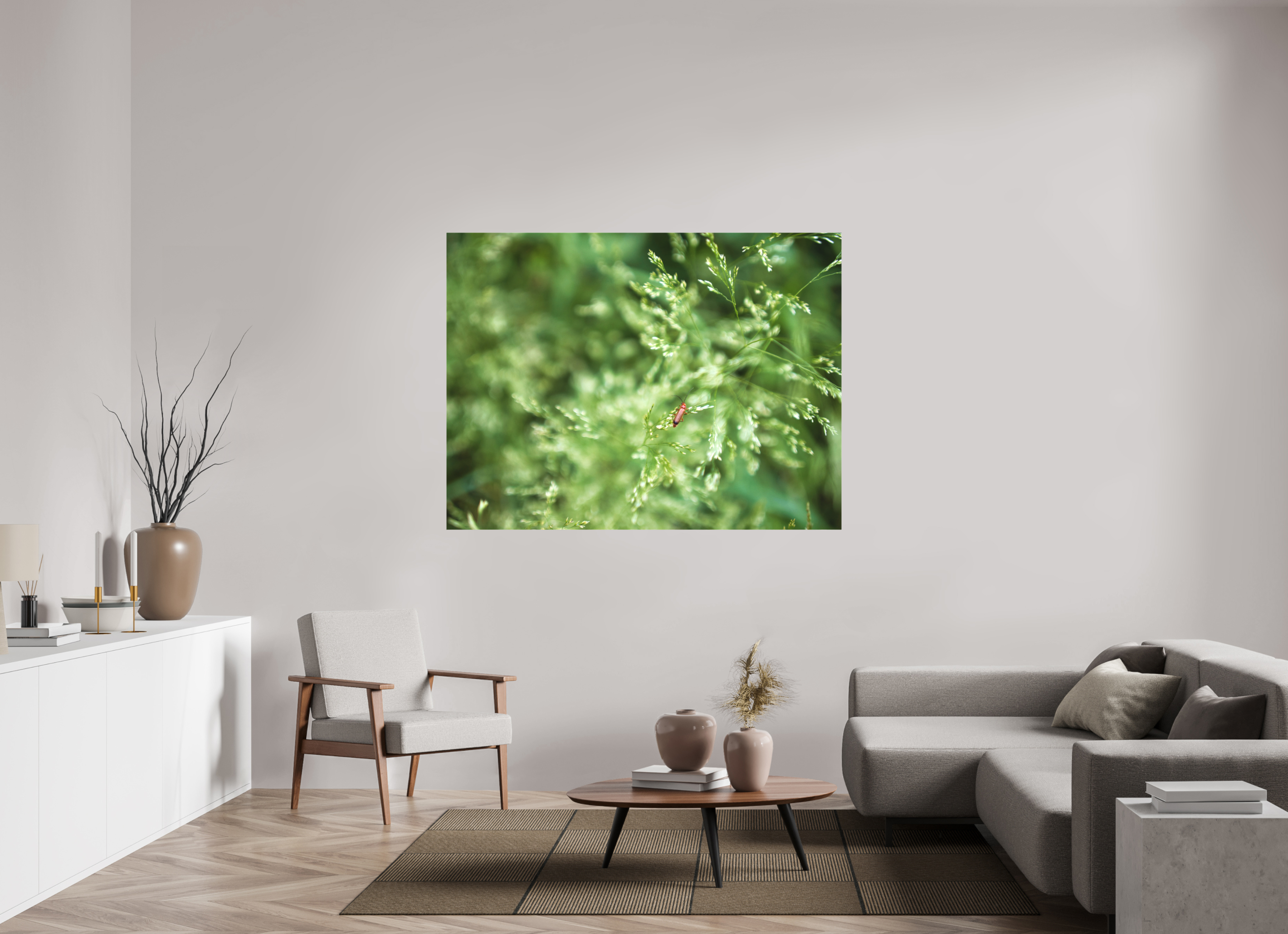 160 x 120 cm, Canvas Grassland Guardian – A Moment in Stillness